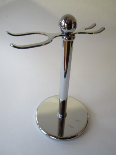 NaWiat Safety Razor &amp; Brush Stand 2, Chrome Plated