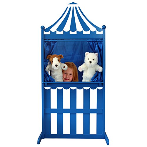 The Puppet Company 3 in 1 Puppet Theatre Children Toys, Blue/White