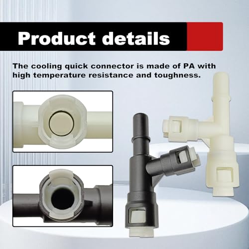 Pleoos 2PCS Car Heater Inlet Hose Fitting 15055343 Heater Inlet Hose Connector photo 9