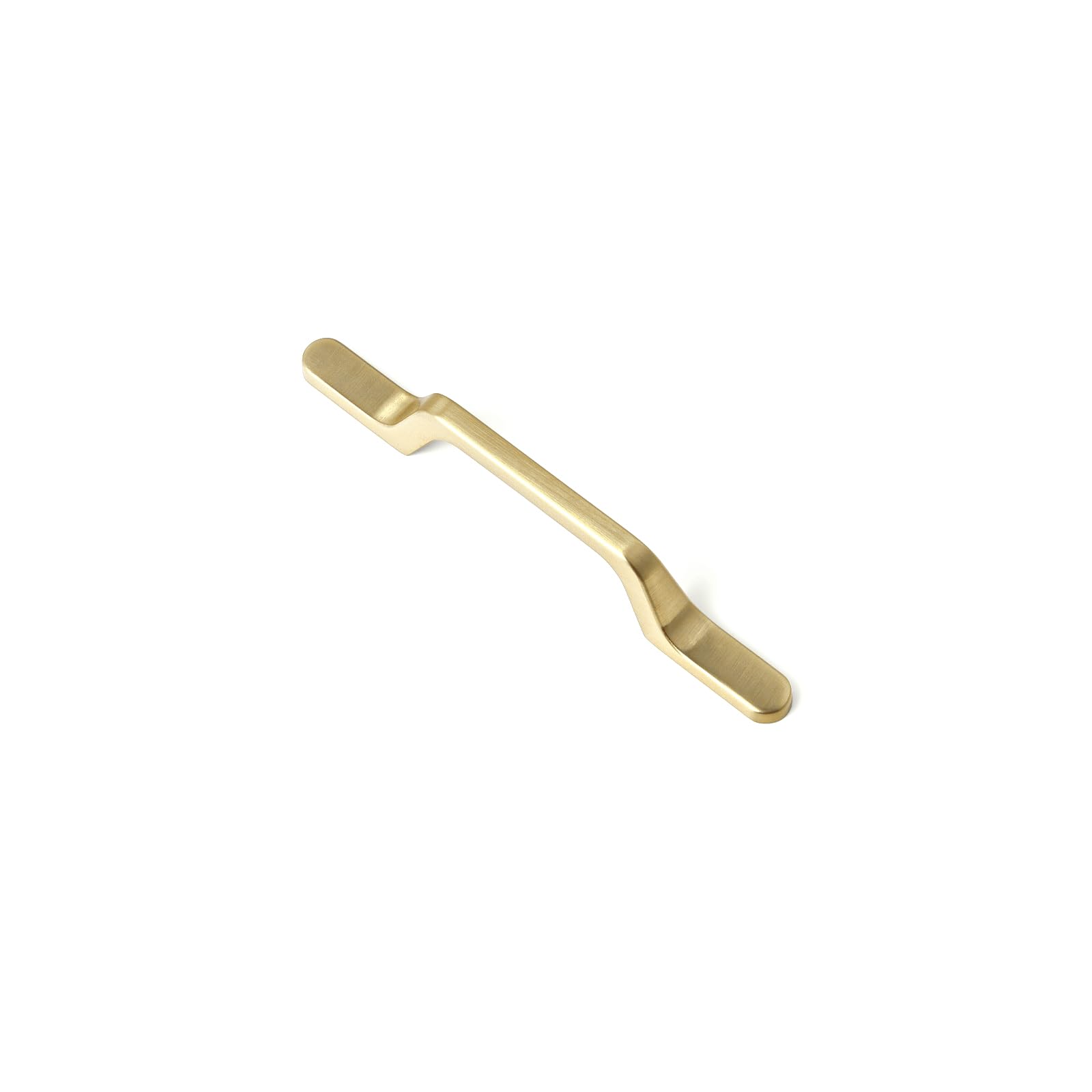 Goo-Ki 6 Pack Brushed Brass Cabinet Handle Drawer