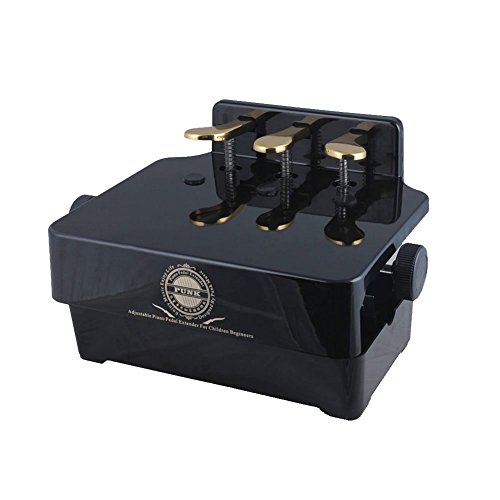 Soarun Adjustable Piano Pedal Extender Bench (Black)