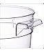 Cambro RFSCW1135 Camwear Clear Round 1 Qt Storage Container with Clear Round Lid RFSCWC1135, pack of 2