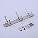 KES Rustproof Coat Rack Wall Mounted Stainless Steel 3-Hook Towel Hook Hook Rack Hook Rail Rust Resistant Brushed Finish, AH203H3-2