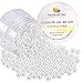 PH PandaHall 200 Pcs 8mm Tiny Satin Luster Glass Pearl Bead Round Loose Spacer Beads for Earring Bracelet Necklace Jewelry Making, White