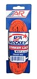 A&R Sports USA Waxed Hockey Laces, 108-Inch, Orange