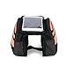 Enkeeo Top Tube Bicycle Bag Bike Pouch 5.5 inch Mobile Phone Screen Touch Holder Water Resistant with 2-Side Pockets, Sealed Zipper, Nylon Fabric for Outdoor Cycling (Black/Orange)