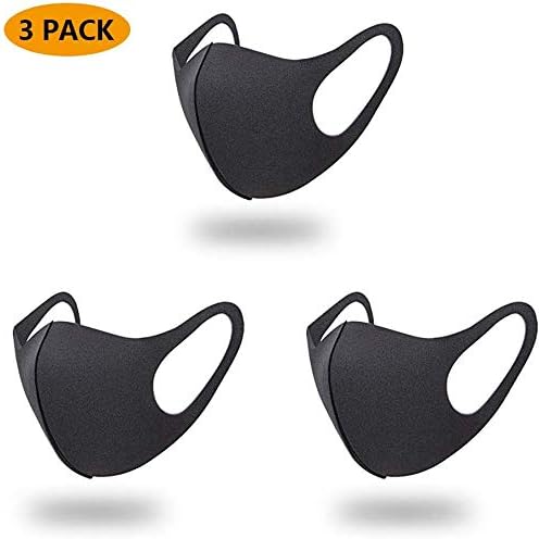 Flyglobal 3Pack Anti Dust Mask Face Mouth Mask Fashion Reusable Washable Outdoor Unisex Mask