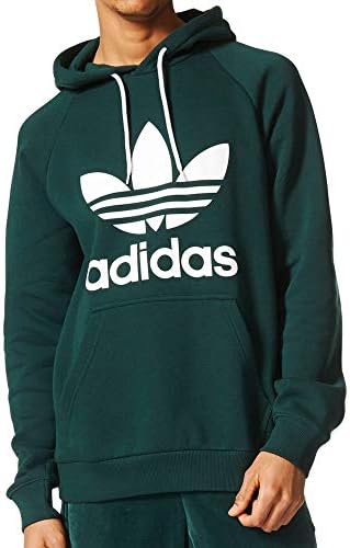 adidas trefoil hoodie green night
