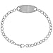 Surgical Steel Medical Alert Bracelet for WARFARIN ID 9/16 inch Wide, 9 inch Long