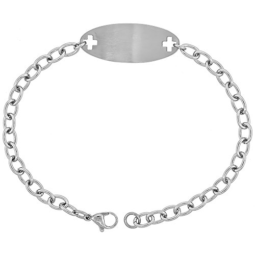 Surgical Steel Medical Alert Bracelet for COUMADIN ID 9/16 inch