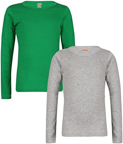 Sinimini Plain Full Sleeve Girls top (Pack of 2)