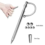 Leyaron Think Pen Magnetic Metal Writing Pen - Changeable Finger Pen Toys for Anxiety and Boredom - Stress Relief Pen for Adults and Children