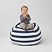 T-Bugs Best Stuffed Animal Storage Bean Bag Chair, Premium Cotton Canvas Toy Organizer for Kids Bedroom, Perfect Storage Solution for Plush Toys, Blankets, Towels & Clothes (38