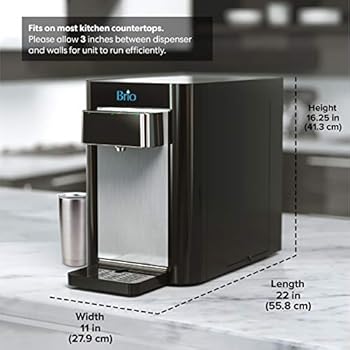 Brio Countertop Self Cleaning Bottleless Water Cooler Water Dispenser 2 Stage Water Filter Included Buy Online At Best Price In Uae Amazon Ae