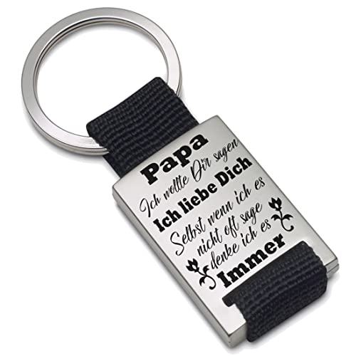 Lieblingsmensch Porte-clés avec inscription en allemand « Ich wollte Dir sagen... Papa »