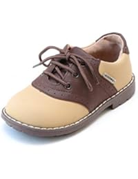 Mason Two Tone Nubuck Saddle Oxford Shoe (Toddler 13, Brown)