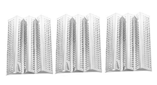 Replace parts 3-Pack Stainless Steel Heat Plate and 3-Pack Stainless Steel Burner,Replacement for American Outdoor Grill Gas Grills 24NB, 24NG, 24NP, 24PC, 30NB, 30PC, 36NB, 36PC
