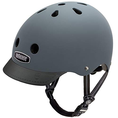 Nutcase - Solid Street Bike Helmet for Adults, Shark Skin Matte, Small