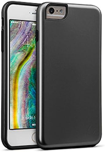Cellairis Aero Dual Layer Shockproof Silicone Hard Protective Case for Apple iPhone 6 Plus and 6s Plus - Gunmetal Gray/Black