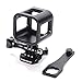 Nechkitter Aluminum Frame Mount for GoPro Hero 5/4/Session - CNC Aluminum Alloy Solid Protective Case with Wrench - Black