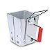 REDCAMP Collapsible Charcoal Chimney Starter for Lawn and Patio,Silver