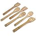 MEGALOWMART® 6 Piece Bamboo Kitchen Tools Utensil Set
