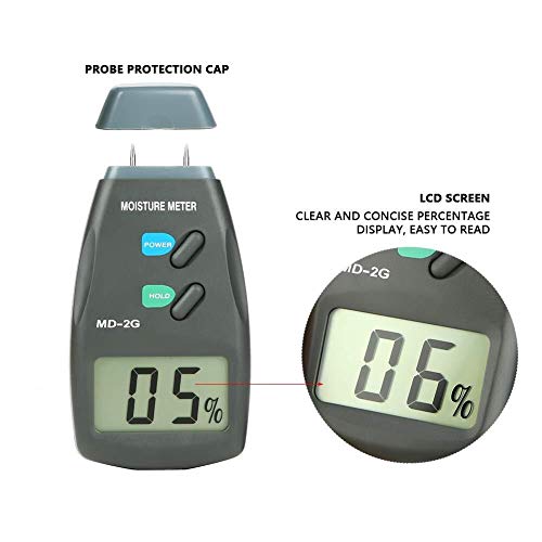 ZJ LIUJING Holz-Feuchtigkeitsmesser, LCD-Digital, 2-poliger Holz-Feuchtigkeitsmesser, Detektor, Holz, Hygrometer… – Bild 4
