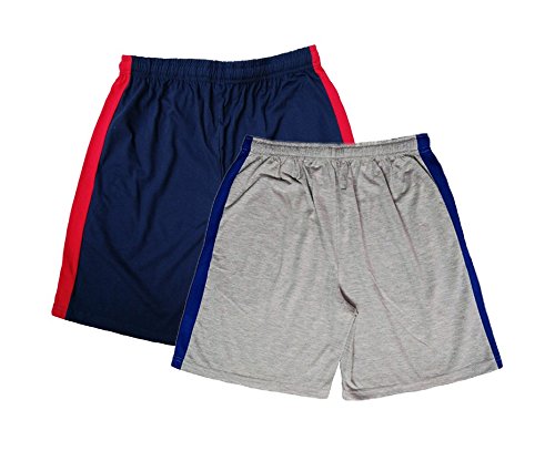syda mens shorts blue gray combo (pack of 2)