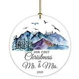 JUOOE Christmas Ornament Our First Christmas