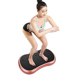 ローズゴールド 振動マシン ぶるぶるマシン 自宅でできるエクササイズ ダイエット スリミング振動電動フットマッサージャー リモ コン ゴム紐付き 振動フィットネスマシン 健康器具