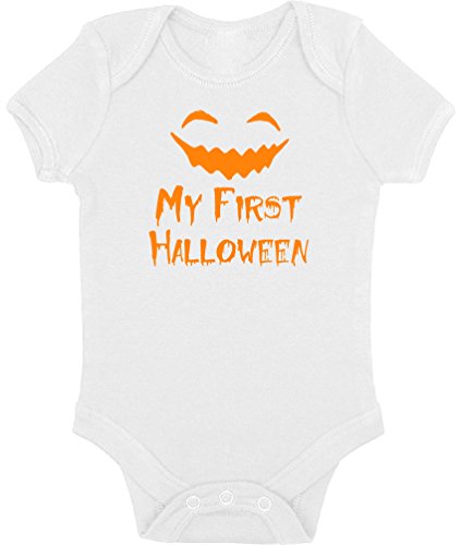 Vizor My First Halloween One Piece Baby Short Sleeve Bodysuit Halloween Costume for Baby Girl Boy