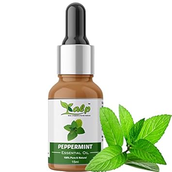 Kalp Peppermint Essential Oil - 100% Pure, Natural & Undiluted For Face, Skin, Hair, Aromatherapy, Diffusers And Muscles-15ml