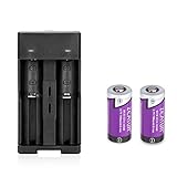 2 Pack 16340 Rechargeable CR123A Battery,Zeasun 3.7v 700mAh Lithium-ion Rechargeable Batteries With A Smart 16340 Battery Charger