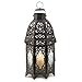 Gifts & Decor Lattice Lantern Candle Holder Home Wedding Decor, Black