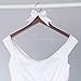 Ella Celebration Bride to Be Wedding Dress Hanger Wooden and Wire Hangers for Gown (Mahogany Wood Silver Wire)