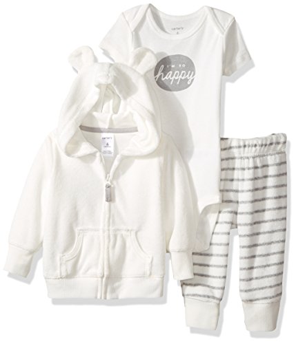 Carter s baby 3 pc sets 126g279, heather, 6 months