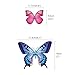 DECOWALL DS9-1302 30 Vibrant Butterflies Kids Wall Stickers Wall Decals Peel and Stick Removable Wall Stickers for Kids Nursery Bedroom Living Room d?cor