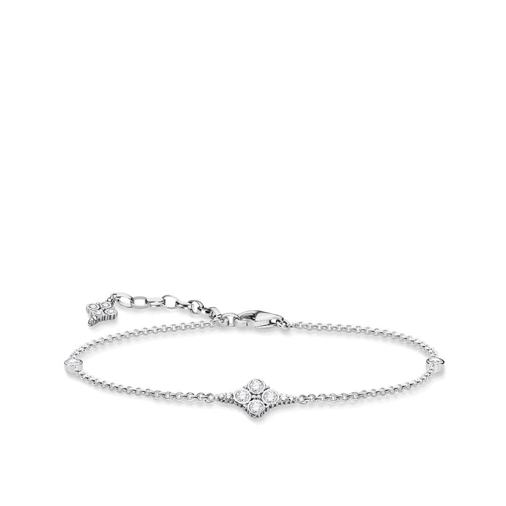 THOMAS SABO Royalty White Bracelet, Sterling Silver