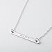 Your Name Bar Necklace 16K Gold Plated Machine Engraving Personalized Gift Charms Necklace for Wedding Graduation Anniversary Best Graduation Day Gift