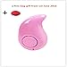 Doinshop New Ultra-small Earbud S530 4.0 Stereo Bluetooth Headset Earphone Mini (pink)