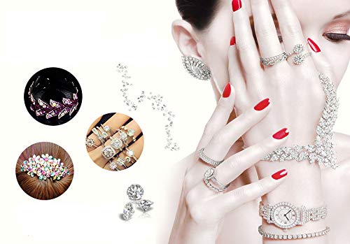 image for Onwon 1440 Pieces SS16 / 4mm Clear Crystal Flat Back Brilliant Round R