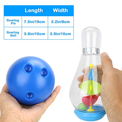 WOSTOO Bowling Set for Toddlers, Kids Bowling Toy Set, Indoor Outdoor Bowling Games for Children/Toddlers/Boys/Girls for Early Development/Sport/Preschool (6 Pins & 1 Bowling) - Thumbnail 5