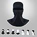 DICKEE White Balaclava Windproof Mask - 7in1 Personal Health Care Cleancool Fabric UV Protection warmer Anti Bacteria (NDM-1, H1N1, MRSA) Deodorization Quick Drying Face Mask, Helmet Liner