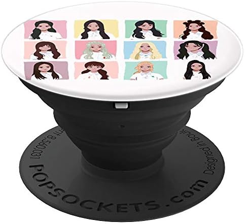 KPop Loona Korean Girl Group | HeeJin HyunJin HaSeul YeoJin - PopSockets Grip and Stand for Phones and Tablets