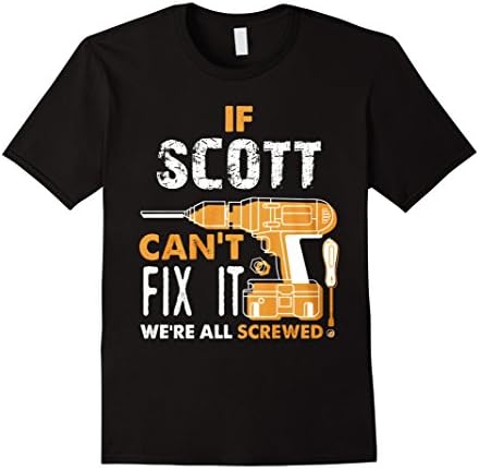 Men's IF Scott Can't Fix It t-shirt Large Black