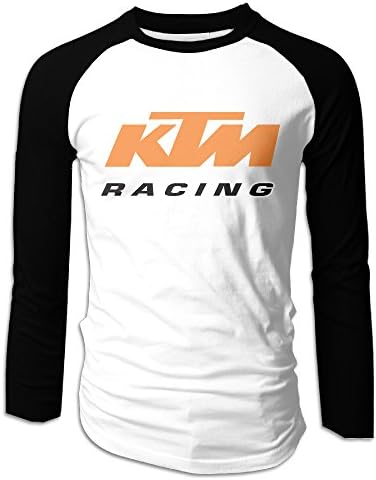 SuperYY Men's KTM Racing Logo Raglan Baseball T-Shirt
