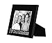I Love You Grandma Picture Frame, Glass Front - Color: Black - Fits Photos 4x6 - Easel Back for Table Top Display
