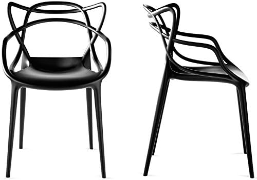 Kartell inspired Masters Chair in Black