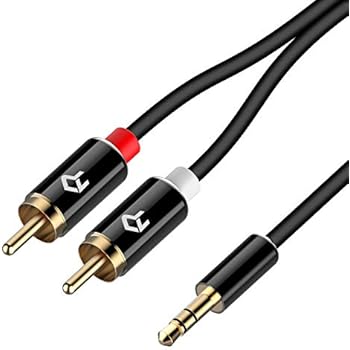 Rankie 3.5mm to 2-Male RCA Adapter Audio Stereo Cable, 6 Feet