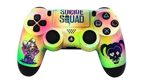 PS4-Dual Shock 4-Pintura Customizada-Suicide Squad-Arlequina
